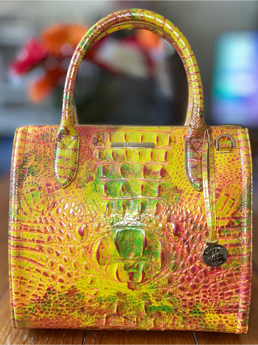 NEW Brahmin Small Caroline Satchel in Spritz Melbourne